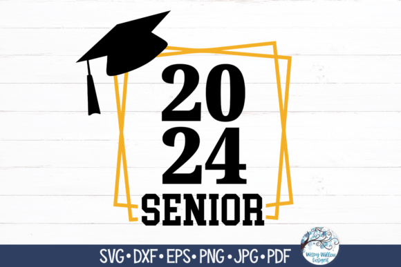 2024 Senior SVG – A Modern Design Asset for Crafts and Graphics