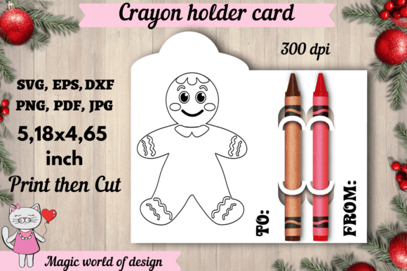 Cute Gingerbread Man Coloring Card SVG: A Versatile Graphic Design Asset for Crafty Content Creators