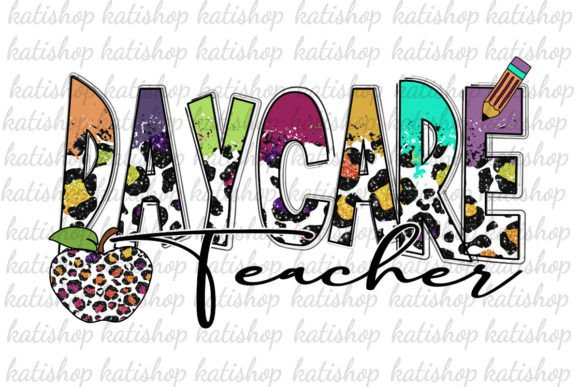 Daycare Teacher Leopard PNG: A Versatile Graphic for Crafts and Sublimation Projects