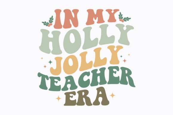 Retro Christmas Holly for Real Embroidery Projects