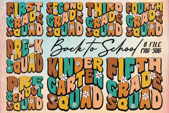School Class Squad T-shirt PNG SVG for Crafts and Graphics