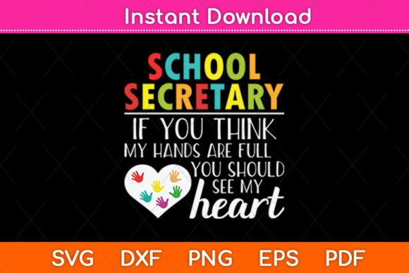 School Secretary Cute Office Clerk Embroidery Design Review