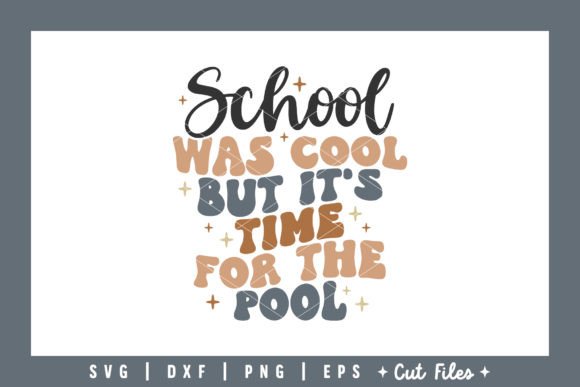 School Was Cool: A Versatile Graphic Design Asset for Crafts and Local Business Branding