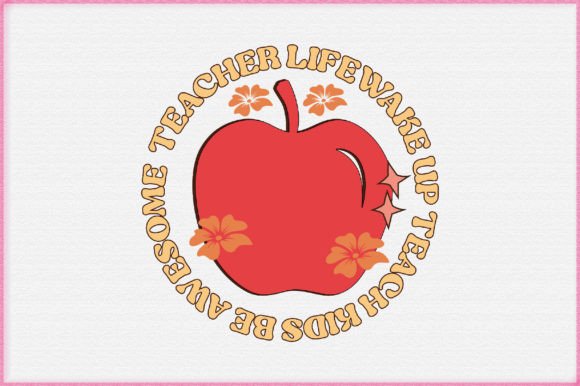 Teacher Apple Retro PNG Sublimation Review for Real Projects