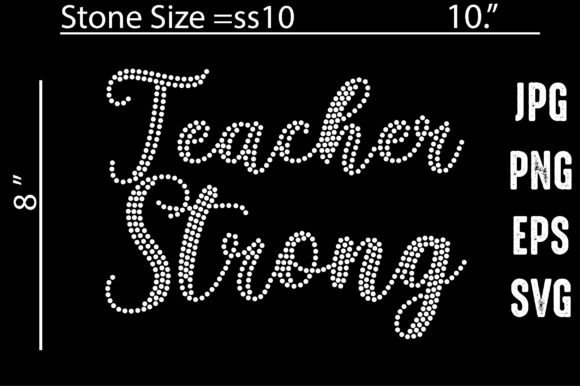 Teacher Strong Rhinestone Template Review for Real Embroidery Projects