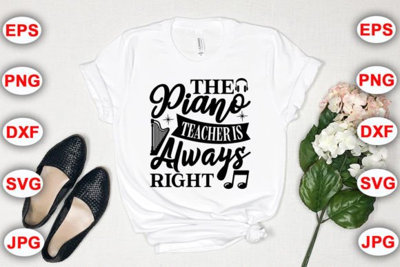 The Piano Teacher is Always Right: A Versatile Graphic Design Asset for Crafts and Branding