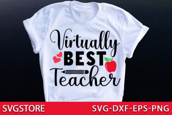 Virtually Best Teacher: A Versatile Graphic Design Asset for Crafts and Creative Projects